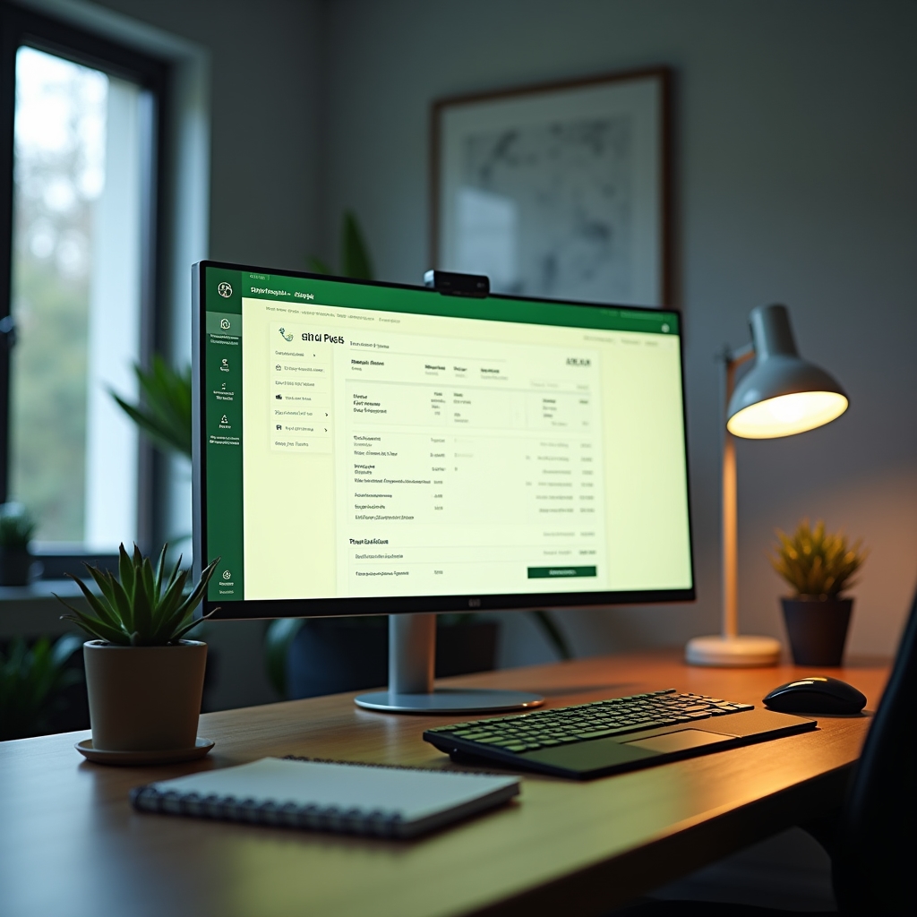 Schermata di software per fatturazione elettronica su monitor
